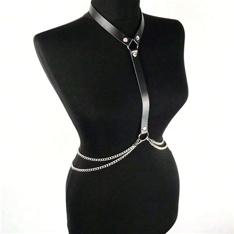 Women Sexy Body Harness Belt Sex Toy Bdsm Bondage Lingerie Harness Corset Leather Lingerie Goth
