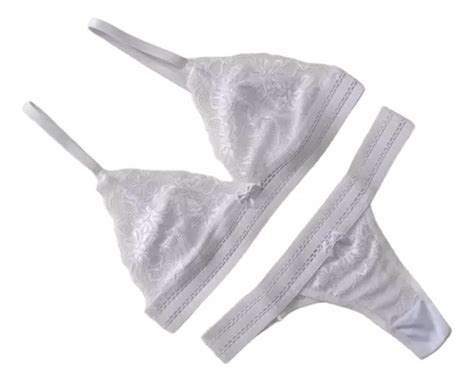 Kit 5 Conjuntos Lingerie Renda Sem Bojo Sem Aro Revenda Parcelamento Sem Juros