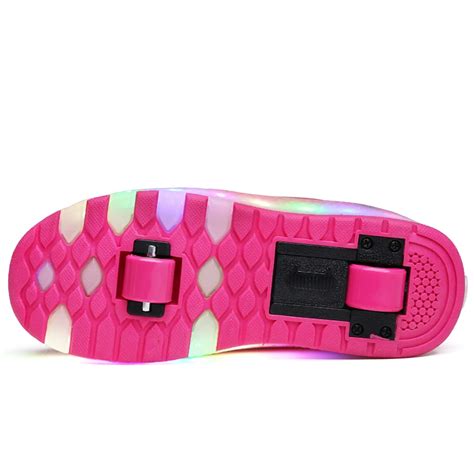Светящиеся кроссовки с двумя колесами; Heelies; Светодиодный светильник ...