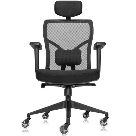 Buy Ergonomic Mesh Office Chair with Roller Blade Wheels, Computer Desk ...