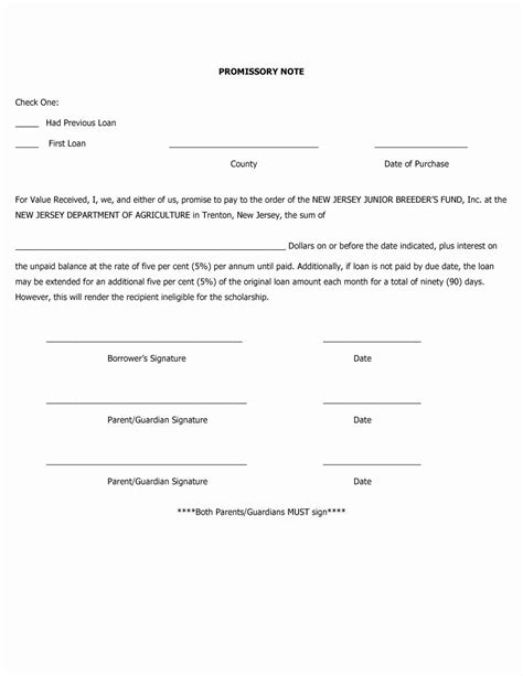 Promissory Notes Templates Free Fresh Free Promissory Note Templates