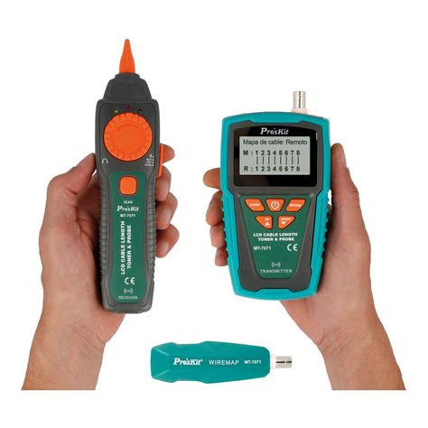 Mt Comprobador Lcd De Longitud Cable Y Localizador Por Tono De