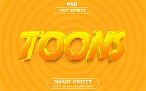Yellow 3D Text Effect | Free Photoshop PSD File