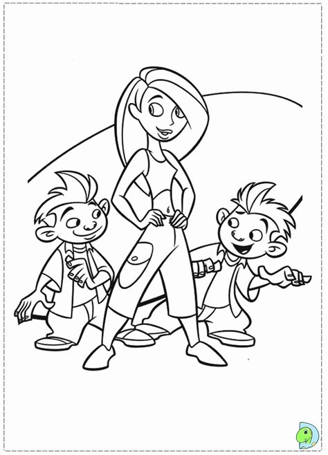 Kim Possible Coloring Pages Coloriage Print Book Printable Drama So