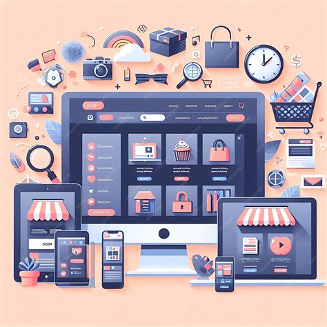 premium photo ecommerce website homepage mockup