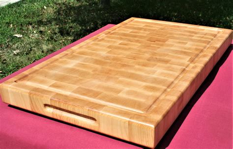 large maple  grain cutting board etsy