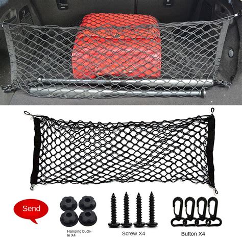 Cargo Net For Pickup Truck Universal Car Trunk Storage Organizer Suv Elastic Car Mesh Net Bag