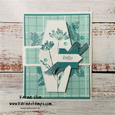 Easy Inked Botanicals Pocket Card Karina Chin Stampin Up Demonstrator