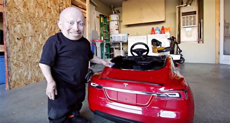 Verne Troyer Just Got A Tesla Model S For Kids And Says Its A Beast