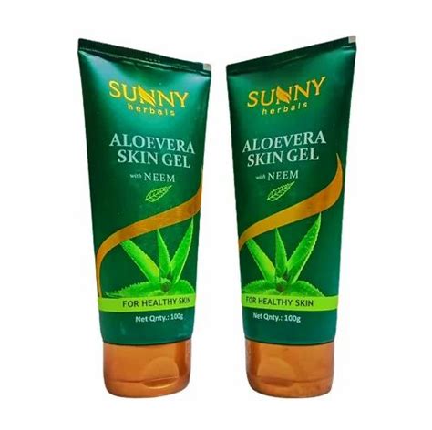 Aloevera Skin Gel With Neem Sunny Herbal Packaging Size 100gm At Rs