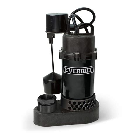 Everbilt 12 Hp Aluminum Sump Pump Vertical Switch Hdsp50v The Home Depot