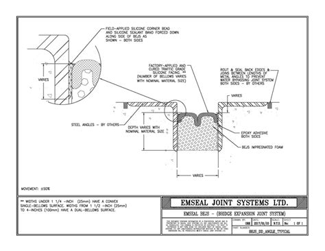 strip seal expansion joint drawing  keith flores blog