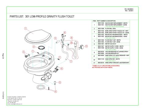 Toilet Bowl Parts Diagram