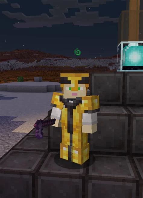 Netherite Vex trim on Gold armor. Is this the newest flex? : r/Minecraft