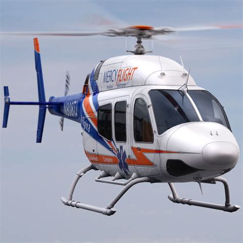 Bell 429 Mercy Flight 3d Model 179 Max 3ds Dae Fbx Flt Obj