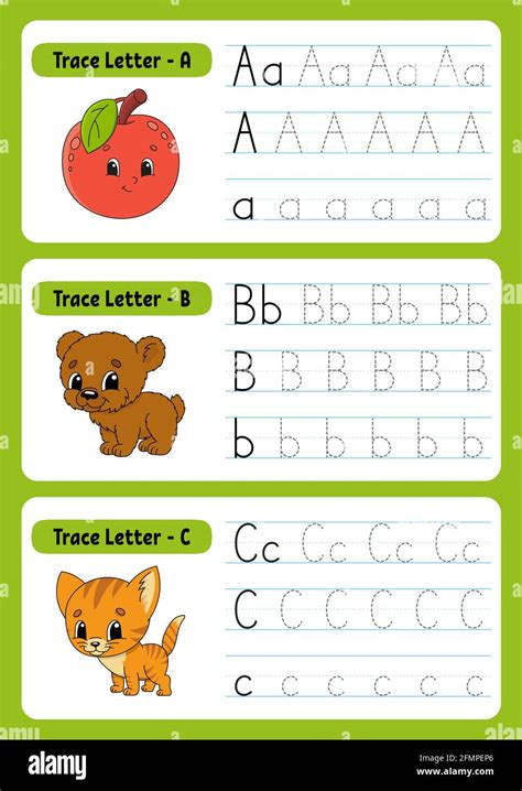 Writing letters. Tracing page. Practice sheet. Worksheet for kids ...