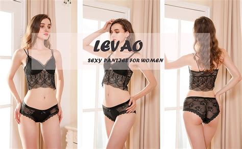 Levao Womens Bikini Panties Underwear Lace Hipster Seamless Sexy Hi