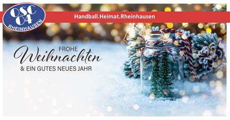 Frohe Weihnachten Und Ein Gutes Neues Jahr OSC Handball Heimat