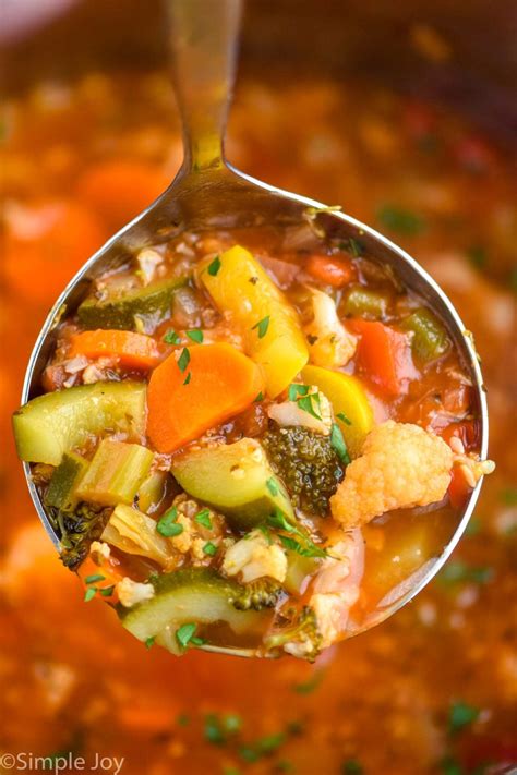 instant pot vegetable soup simple joy