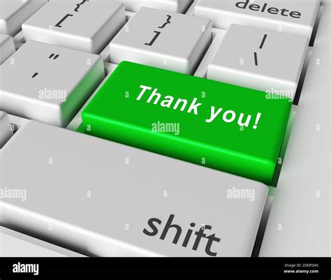 Computer Keyboard With Thank You Key Hi Res Stock Photography And