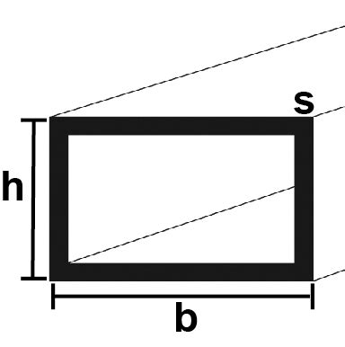 Hohlprofil S235JRH kaltgefertigt 80x40x6mm/6m | 80 | 40 | 6,000 | 6.0
