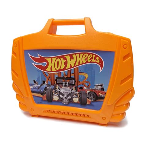 Valija Porta Coches Hot Wheels Naranja Los Reyes Magos