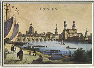 Alte Kunstpostkarte Dresden An Der Elbe Von Neustadt Aus Gesehen