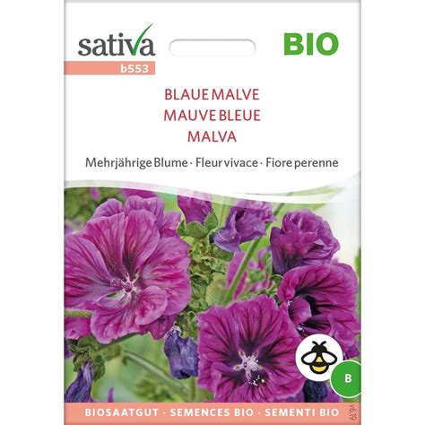 Sativa Bio Mehrjährige Blume Blaue Malve 1 Packung Bloomling Schweiz