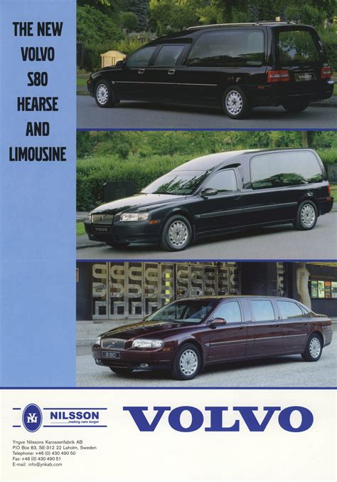 Volvo S80 Hearse and Limousine Special Vehicles - Volvodrive Collection
