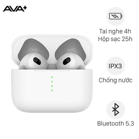 Tai Nghe Bluetooth True Wireless Ava Buds Life Air Khuy N M I Gi R