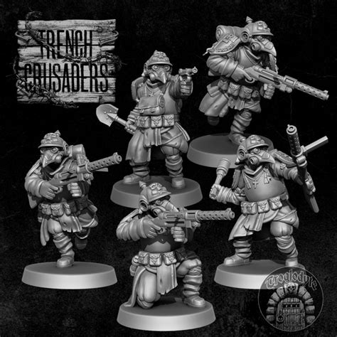 3d Printable Trench Crusaders By Trogdor