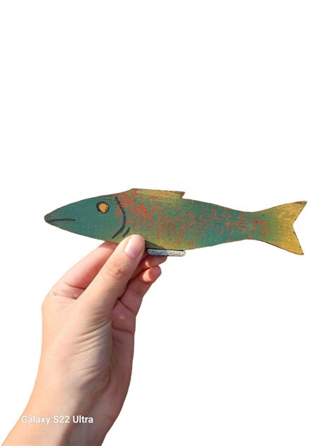 vintage  antique wood fish etsy