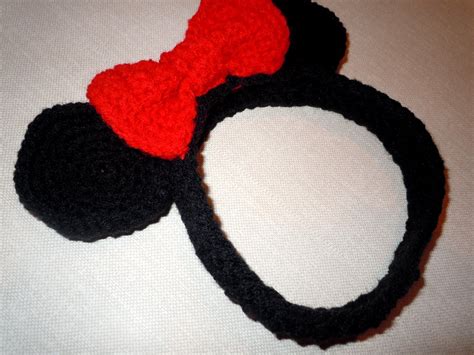 Luv Boopa Minnie Mouse Crochet Headband