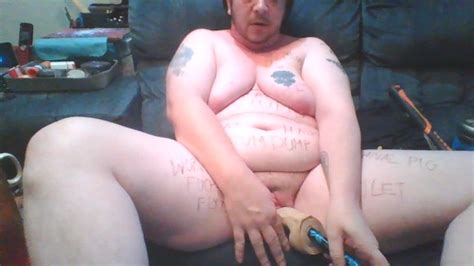 BEST Self Humiliation By FTM Trans Guy Fly Lands On Pussy Hits Cunt With Mallet BDSM Dildo Stick