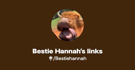 Bestie Hannahs Links Instagram Linktree