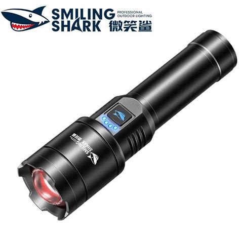 Jual SENTER LED SMILING SHARK SD 5220 M80 CAHAYA SUPER TERANG BISA