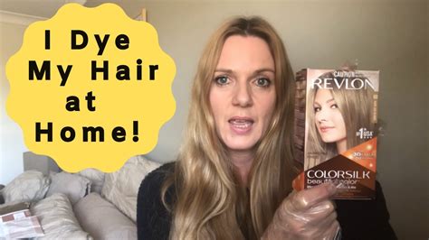 Dyeing My Hair At Home Diy Using Revlon Colorsilk Dark Ash Blonde 60