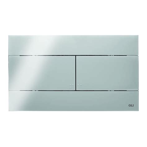 Oli Slim Mechanical Dual Flush Plate Chrome TD - Flush Buttons & Plates ...