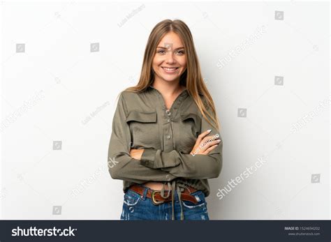 Lithuanian Blonde Girl Over Isolated White Stock Photo Shutterstock