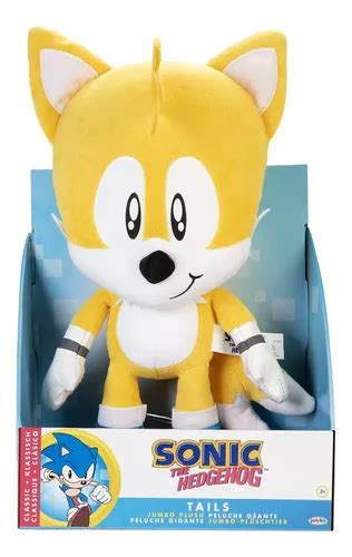 Sonic The Hedgehog Grande Peluche Tails Jumbo De Cms Color Amarillo