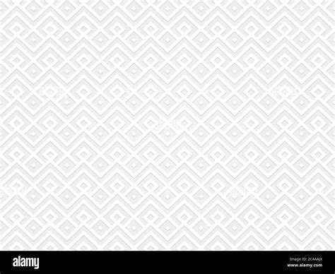 White Geometric Seamless Pattern With Soft Shadow White And Light Grey Background Vector Eps10