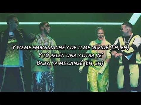 Anuel AA Daddy Yankee Karol G Ozuna J Balvin China LETRA YouTube