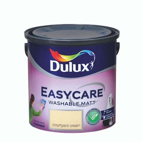 DULUX EASYCARE WASHABLE MATT COURTYARD CREAM 2.5LTR