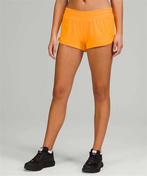 Lululemon Hotty Hot Low Rise Lined Short 2 5 Clementine Lulu Fanatics