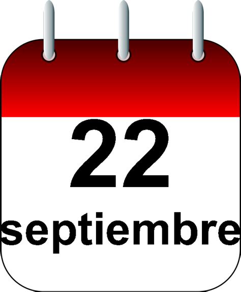 22 de septiembre - Calendario