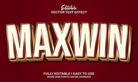 D Editable Maxwin Text Effect Vector Graphic By Chaska Id Creative