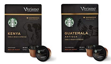 72 Count: Starbucks Verismo Single-Origin Espresso Pods (Medium Roast ...