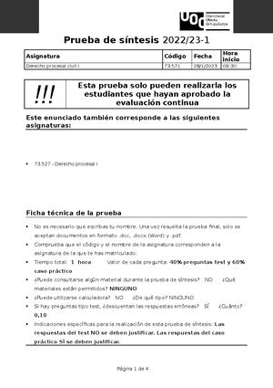 Pec Soluciones Soluciones Pec Derecho Procesal Civil I