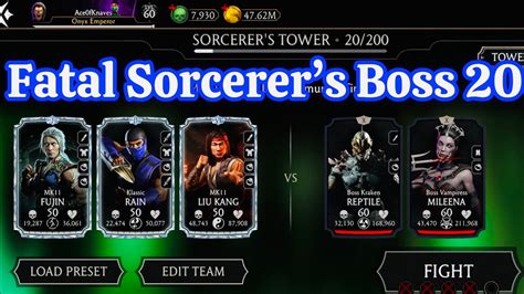 Fatal Sorcerers Tower Boss Battle 20 Gameplay A Gold Character