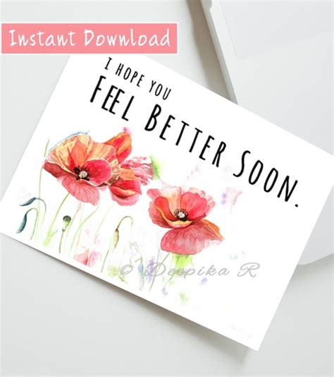 Feel Better Cards Printable